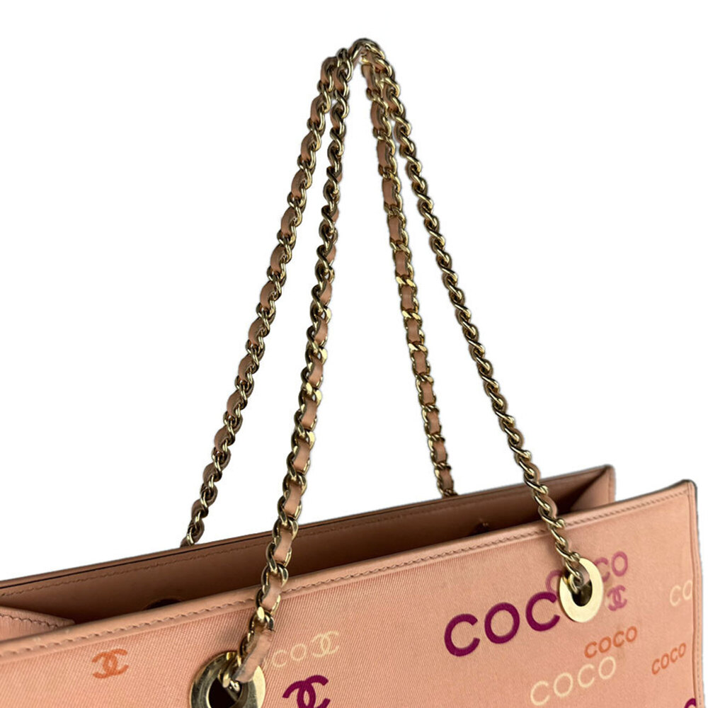 CHANEL Pink Canvas Bag - Picture 10 of 14